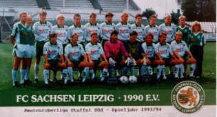 Die Mannschaft des FC Sachsen vor der Saison 1993/94